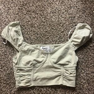 princess Polly green top